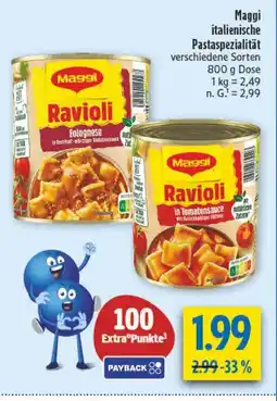 diska Maggi italienische Pastaspezialität Angebot