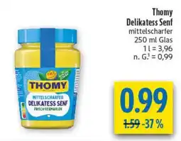 diska Thomy Delikatess Senf Angebot