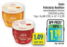 diska Zentis Frühstücks-Konfitüre Angebot