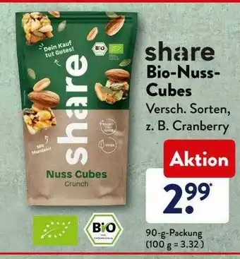 Aldi Süd Share Bio-nuss-cubes Angebot