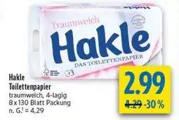 diska Hakle Toilettenpapier Angebot