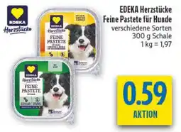 diska EDEKA Herzstücke Feine Pastete für Hunde Angebot