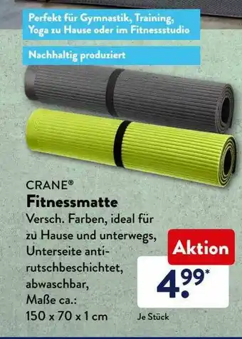 Aldi Süd Crane Fitnessmatte Angebot