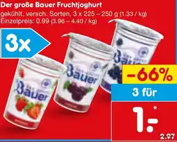 Netto Marken-Discount Der große Bauer Fruchtjoghurt Angebot