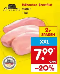Netto Marken-Discount GUT PONHOLZ Hähnchen-Brustfilet Angebot