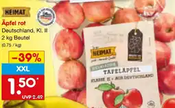 Netto Marken-Discount HEIMAT Äpfel rot Angebot