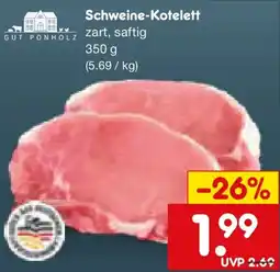 Netto Marken-Discount GUT PONHOLZ Schweine-Kotelett Angebot