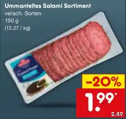 Netto Marken-Discount Ummanteltes Salami Sortiment Angebot