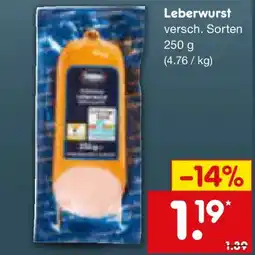 Netto Marken-Discount Leberwurst Angebot