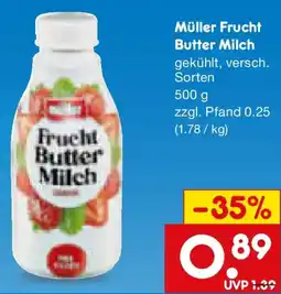 Netto Marken-Discount Müller Frucht Butter Milch Angebot