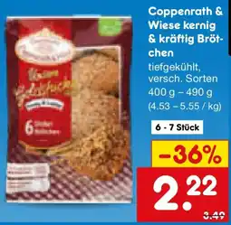 Netto Marken-Discount Coppenrath & Wiese kernig & kräftig Brötchen Angebot