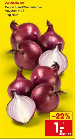 Netto Marken-Discount Zwiebeln rot Angebot