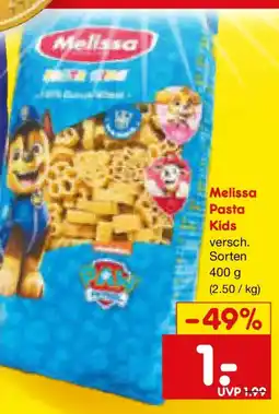 Netto Marken-Discount Melissa Pasta Kids Angebot