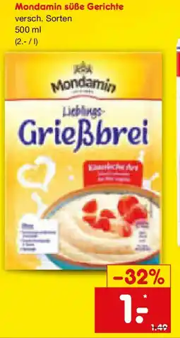 Netto Marken-Discount Mondamin süße Gerichte Angebot