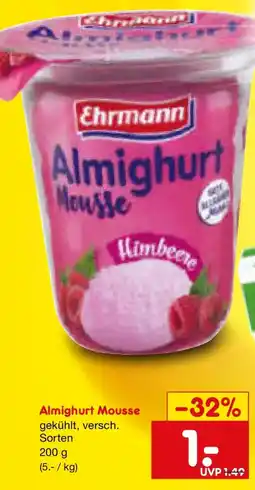 Netto Marken-Discount Almighurt Mousse Angebot