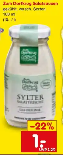 Netto Marken-Discount Zum Dorfkrug Salatsaucen Angebot
