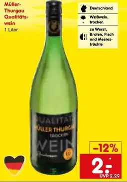 Netto Marken-Discount Müller Thurgau Qualitätswein Angebot