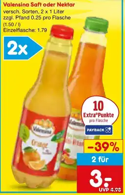 Netto Marken-Discount Valensina Saft oder Nektar Angebot