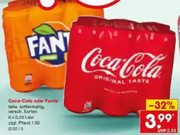 Netto Marken-Discount Coca-Cola oder Fanta Angebot