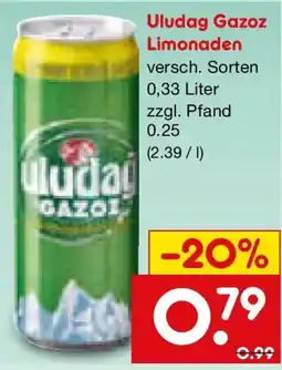 Netto Marken-Discount Uludag Gazoz Limonaden Angebot