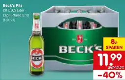 Netto Marken-Discount Beck's Pils Angebot