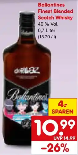 Netto Marken-Discount Ballantines Finest Blended Scotch Whisky Angebot