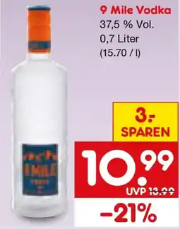Netto Marken-Discount 9 Mile Vodka Angebot