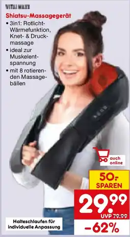Netto Marken-Discount Shiatsu-Massagegerät Angebot