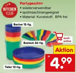 Netto Marken-Discount Partygeschirr Angebot