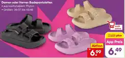 Netto Marken-Discount Damen oder Herren Badepantoletten Angebot