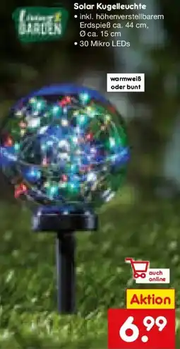 Netto Marken-Discount Solar Kugelleuchte Angebot