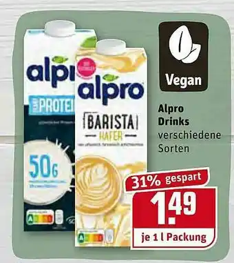 REWE Alpro Drinks Angebot