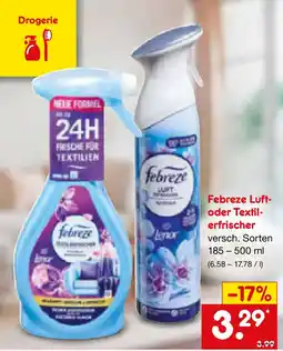 Netto Marken-Discount Febreze Luft- oder Textilerfrischer Angebot