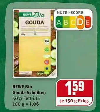 REWE Rewe Bio Gouda Scheiben Angebot