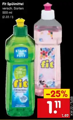 Netto Marken-Discount Fit Spülmittel Angebot