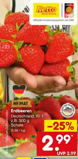 Netto Marken-Discount HEIMAT Erdbeeren Angebot
