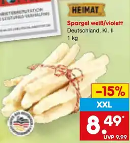 Netto Marken-Discount Spargel weiß/violett Angebot