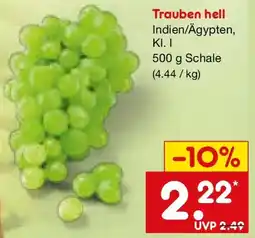 Netto Marken-Discount Trauben hell Angebot