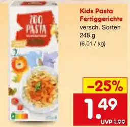 Netto Marken-Discount Kids Pasta Fertiggerichte Angebot