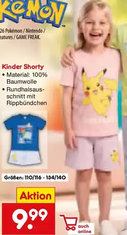 Netto Marken-Discount Kinder Shorty Angebot