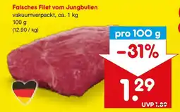 Netto Marken-Discount Falsches Filet vom Jungbullen Angebot