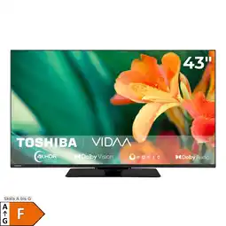 Netto Marken-Discount Toshiba 43UV3463DA Fernseher 43 Zoll Smart TV VIDAA 4K UHD HDR Dolby Vision, Triple-Tuner (2026) Angebot