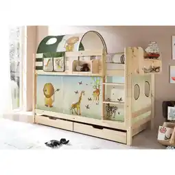 Netto Marken-Discount TiCAA Etagenbett Marcel Kiefer Natur Motiv Angebot