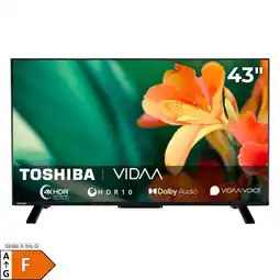 Netto Marken-Discount Toshiba 43UV2363DA Fernseher 43 Zoll Smart TV VIDAA 4K UHD, HDR, Triple-Tuner, LED TV (2026) Angebot