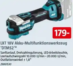 Bauhaus Makita LXT 18V Akku-Multifunktionswerkzeug 'DTM52' Angebot