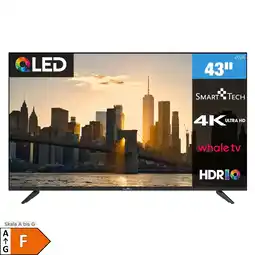 Netto Marken-Discount Smart Tech 43QH02V QLED Fernseher 43 Zoll Whale Smart TV - HDR TV mit 4K UHD, Bluetooth (2026) Angebot