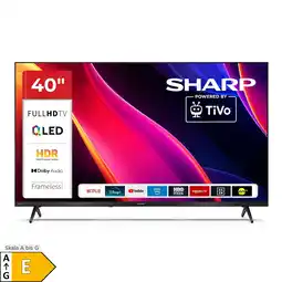Netto Marken-Discount Sharp 40HE3745E QLED Fernseher 40 Zoll Smart TV powered by TiVo HDR TV mit Full HD Auflösung (2026) Angebot