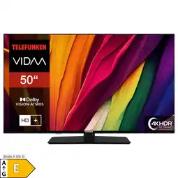 Netto Marken-Discount Telefunken XU50VP750M Fernseher 50 Zoll Smart TV VIDAA 4K UHD HDR Dolby Vision HD+ 6 Monate (2026) Angebot
