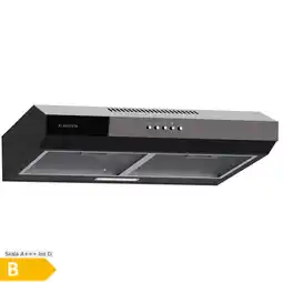 Netto Marken-Discount Contempo 60 Unterbau-Dunstabzugshaube 60cm 200m³/h LED Edelstahl Acryl Schwarz Angebot