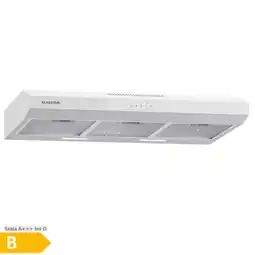 Netto Marken-Discount Contempo 90 Unterbau-Dunstabzugshaube 90cm 200m³/h LED Edelstahl Acryl Weiß Angebot